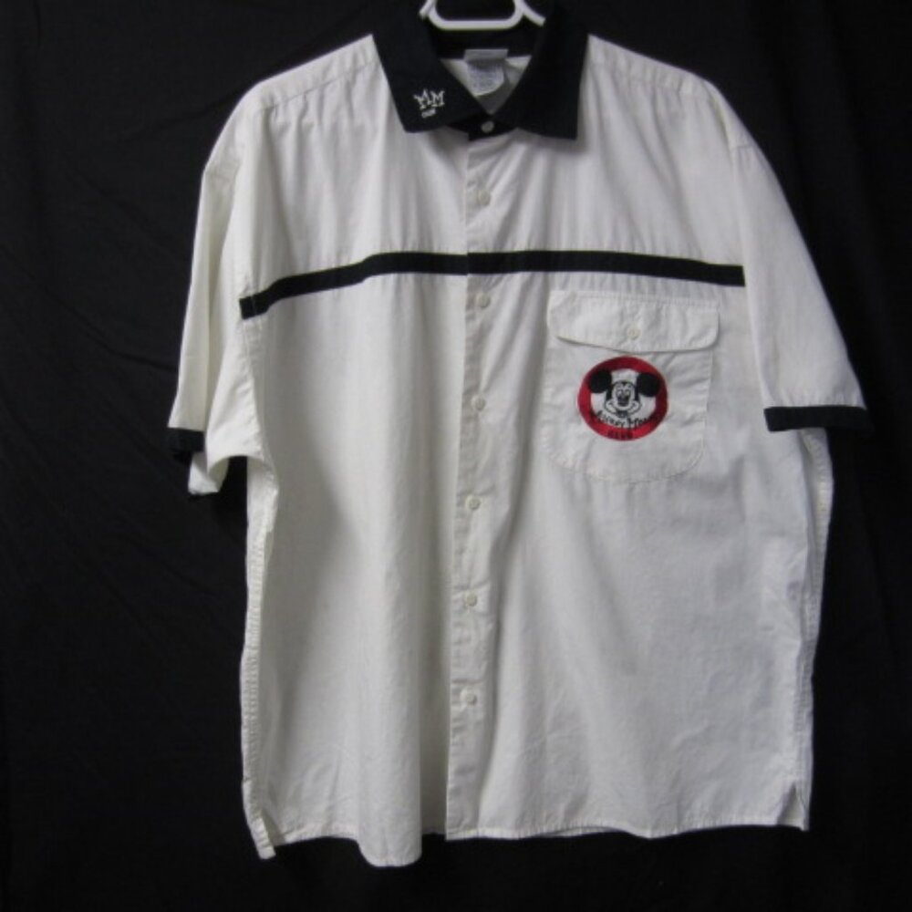 Men's Mickey Mouse Club MOUSEKETEER button up cotton shirt Disney